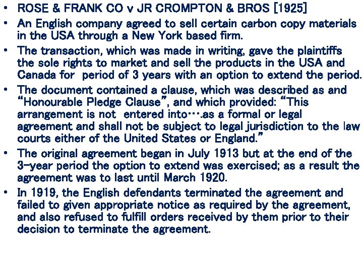  • ROSE & FRANK CO v JR CROMPTON & BROS [1925] • An