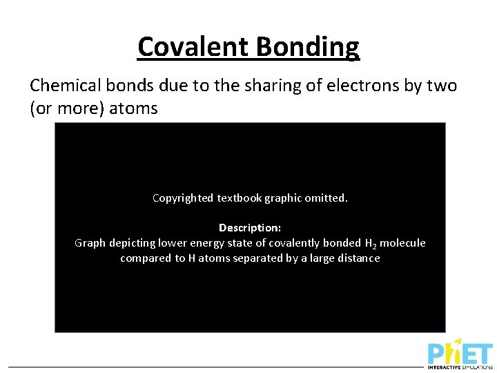 Covalent Bonding Chemical bonds due to the sharing of electrons by two (or more)