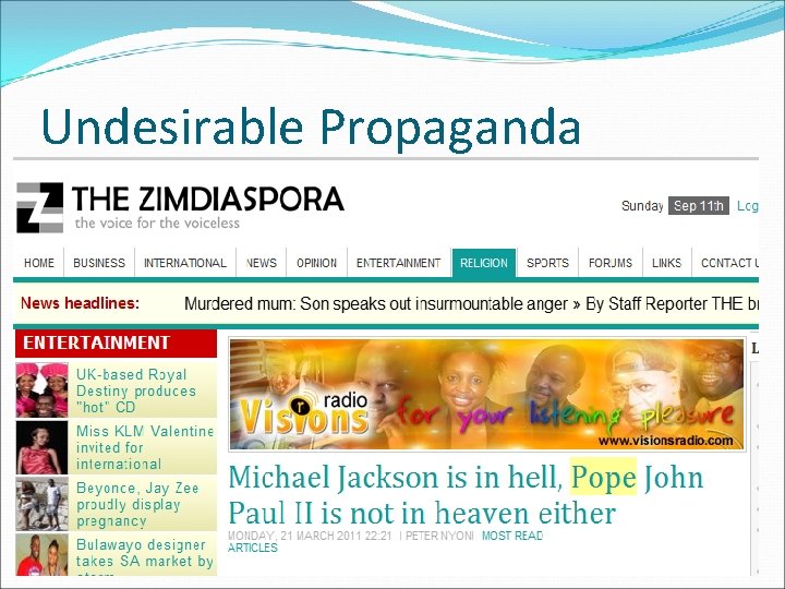 Undesirable Propaganda 