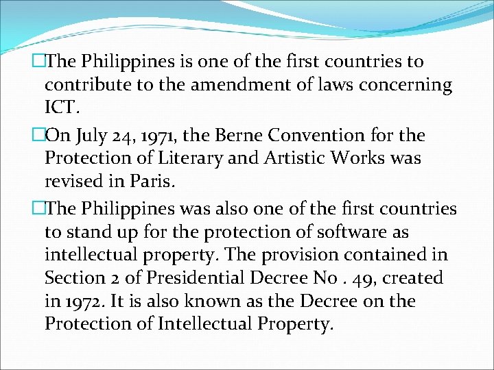 �The Philippines is one of the first countries to contribute to the amendment of