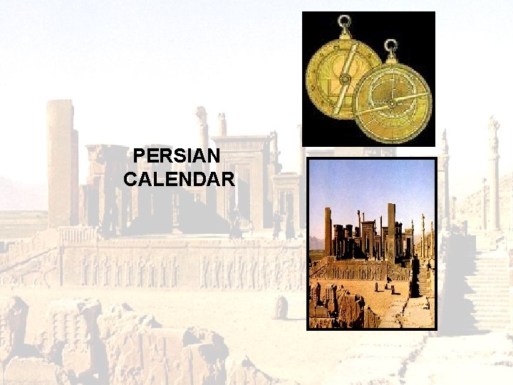 PERSIAN CALENDAR 