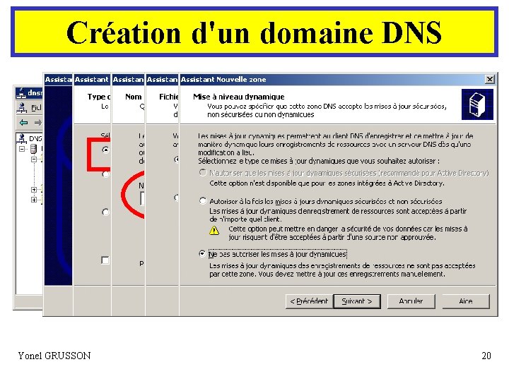 Création d'un domaine DNS Yonel GRUSSON 20 