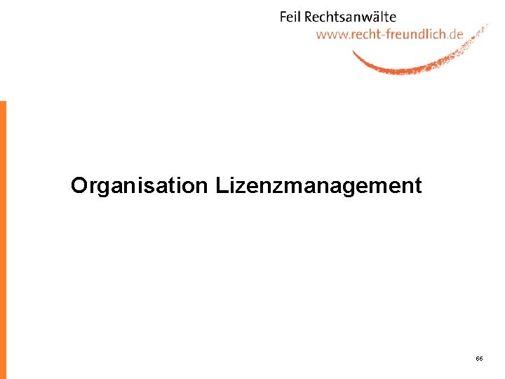 Organisation Lizenzmanagement 55 