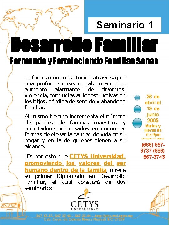 Seminario 1 Desarrollo Familiar Formando y Fortaleciendo Familias Sanas La familia como institución atraviesa