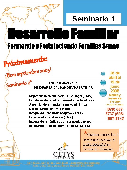 Seminario 1 Desarrollo Familiar Formando y Fortaleciendo Familias Sanas : e t n e