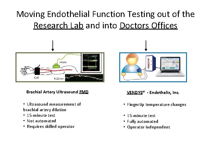 Moving Endothelial Function Testing out of the Research Lab and into Doctors Offices Brachial