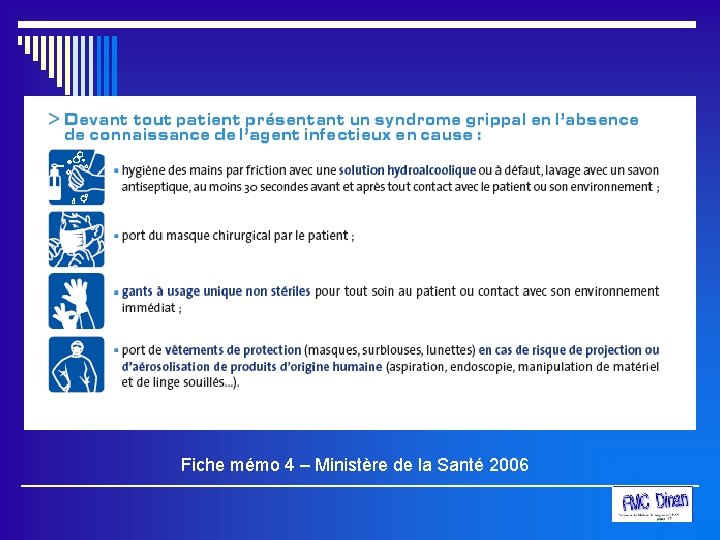 Fiche mémo 4 – Ministère de la Santé 2006 