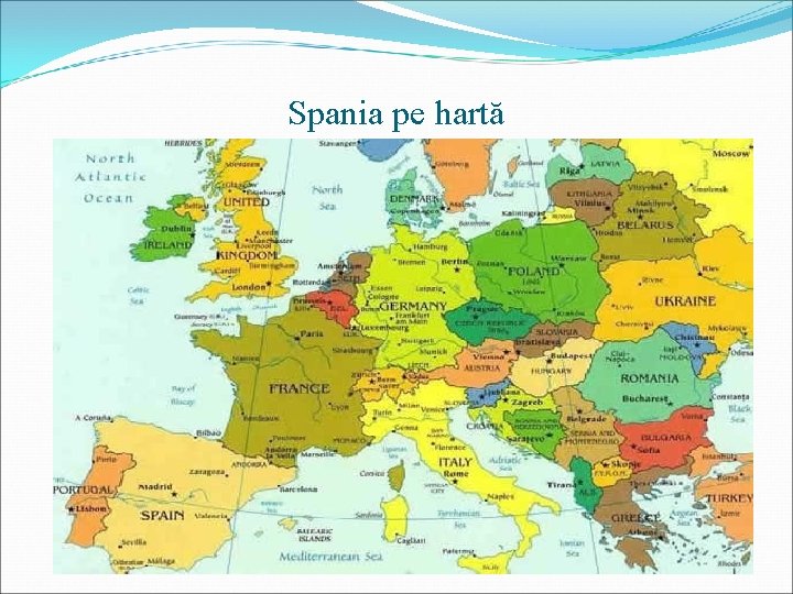Spania pe hartă 