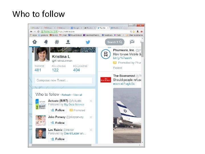 Who to follow 