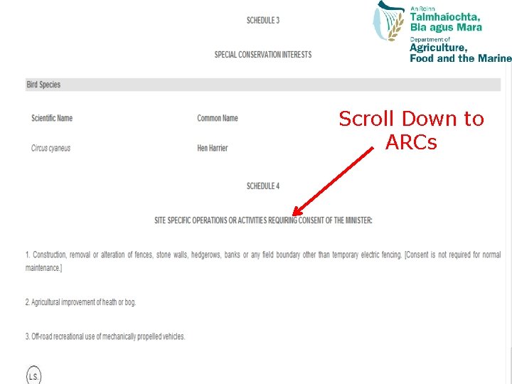 Scroll Down to ARCs 