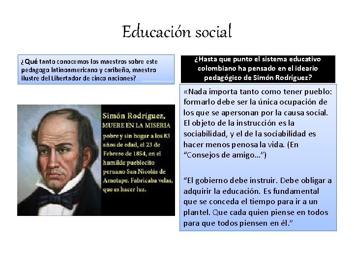 Educación social ¿Qué tanto conocemos los maestros sobre este pedagogo latinoamericano y caribeño, maestro