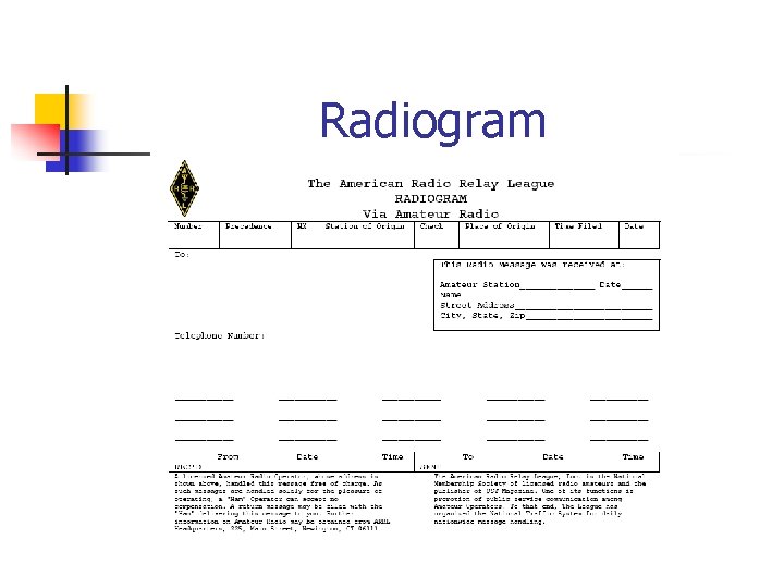 Radiogram 