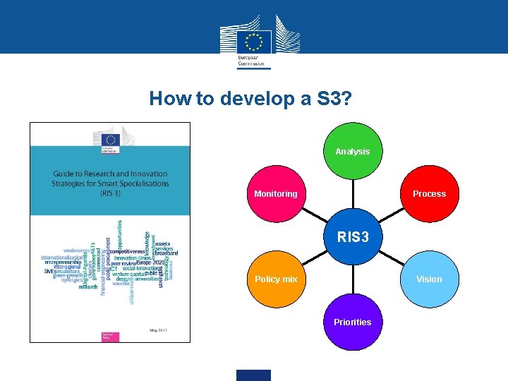 How to develop a S 3? Analysis Process Monitoring RIS 3 Policy mix Vision
