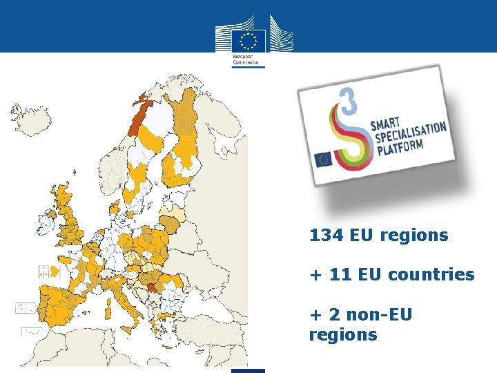 134 EU regions + 11 EU countries + 2 non-EU regions 