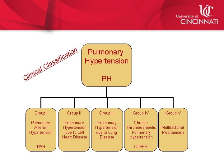 Pulmonary Hypertension PH Group III Group IV Group V Pulmonary Arterial Hypertension Pulmonary Hypertension