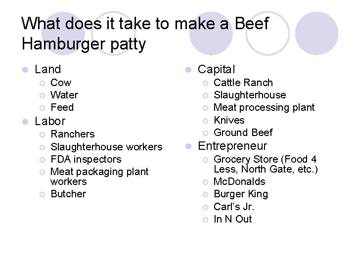 What does it take to make a Beef Hamburger patty l Land ¡ ¡