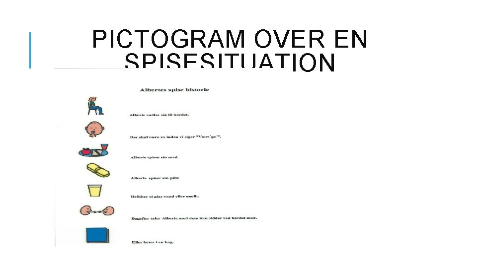 PICTOGRAM OVER EN SPISESITUATION 