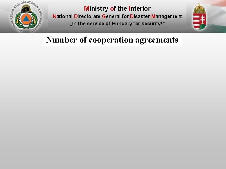 Ministry of the Interior National Directorate General for Disaster Management „In the service of