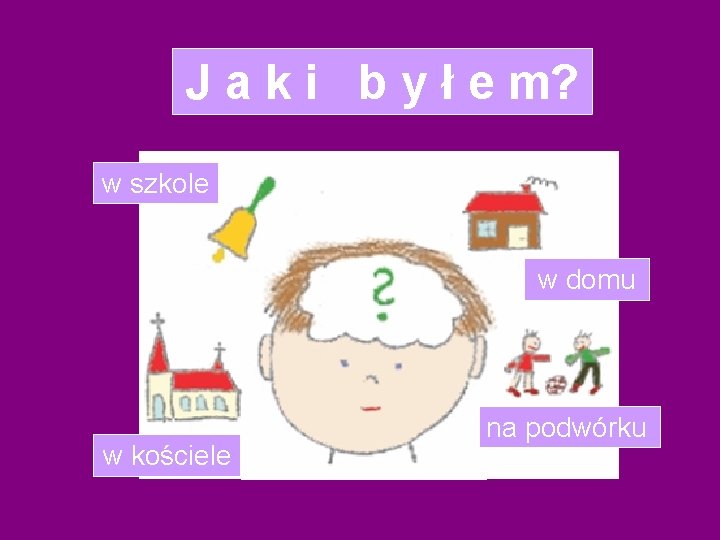 J a k i b y ł e m? w szkole w domu w J a k i b y ł e m? w szkole w domu w