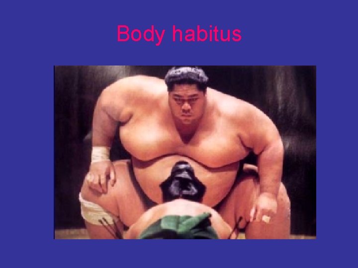 Body habitus 