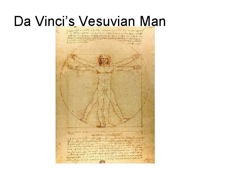 Da Vinci’s Vesuvian Man Da Vinci’s Vesuvian Man