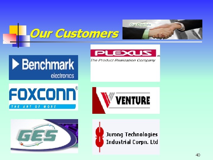 Our Customers 40 Our Customers 40