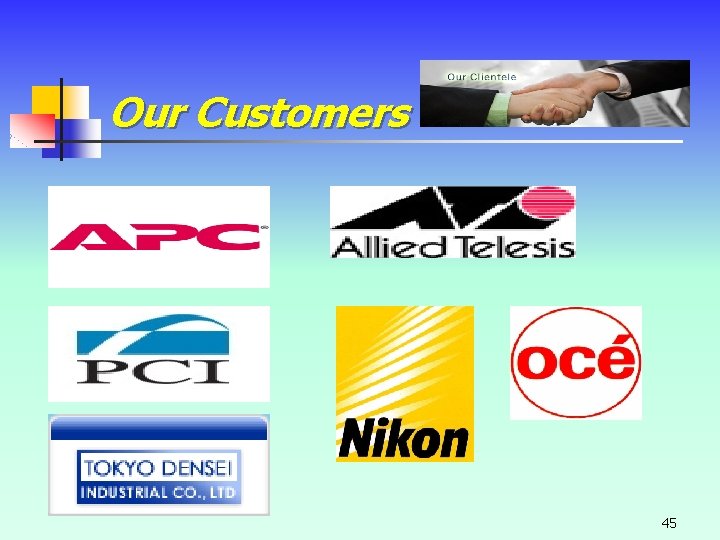 Our Customers 45 Our Customers 45