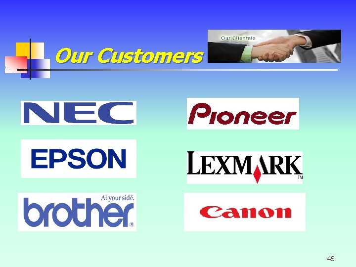Our Customers 46 Our Customers 46