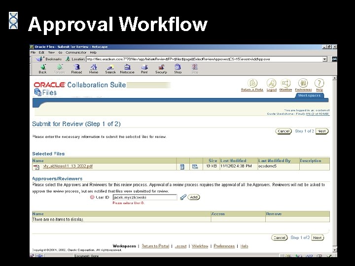 Approval Workflow 