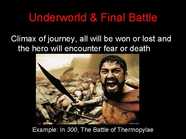 Underworld & Final Battle Climax of journey, all will be won or lost and