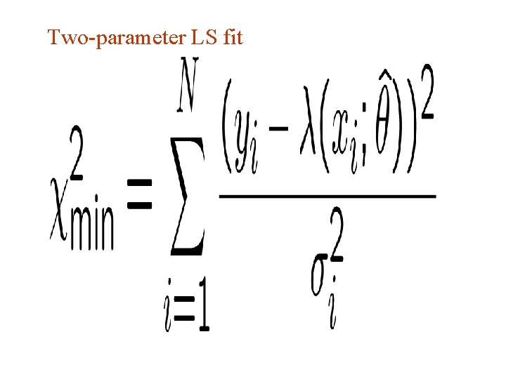 Two-parameter LS fit G. Cowan Aachen 2014 / Statistics for Particle Physics, Lecture 3