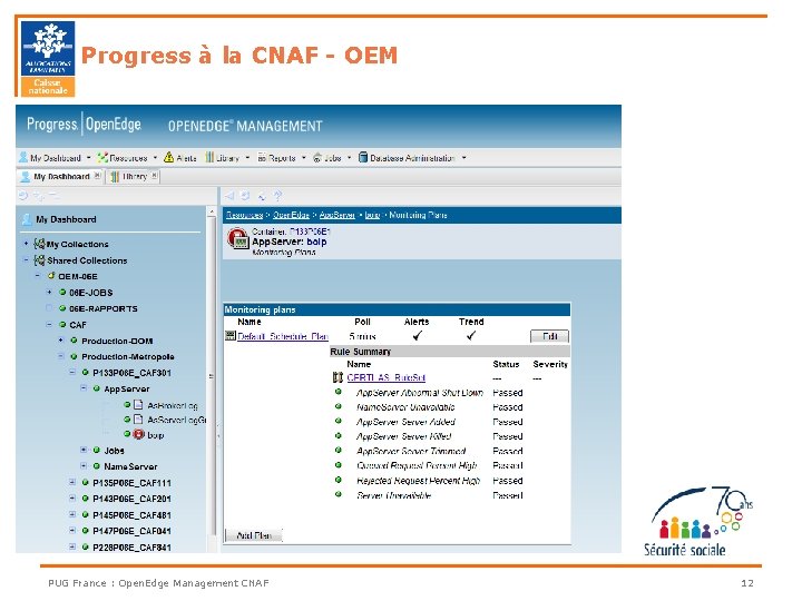 Progress à la CNAF - OEM PUG France : Open. Edge Management CNAF 12