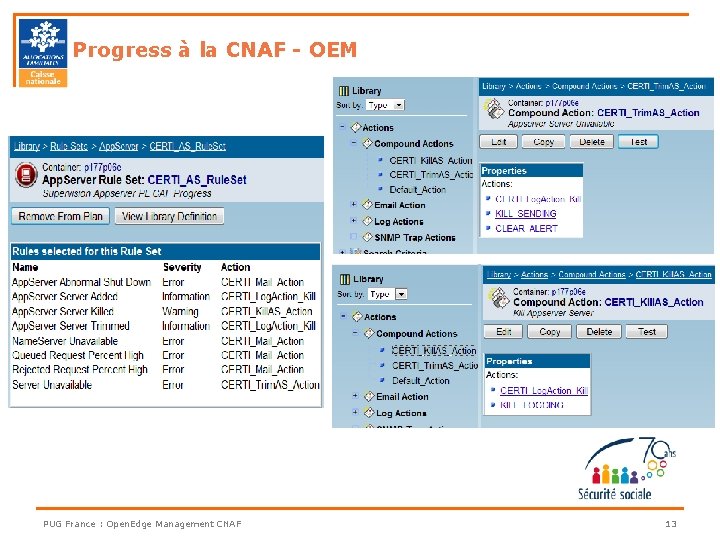 Progress à la CNAF - OEM PUG France : Open. Edge Management CNAF 13