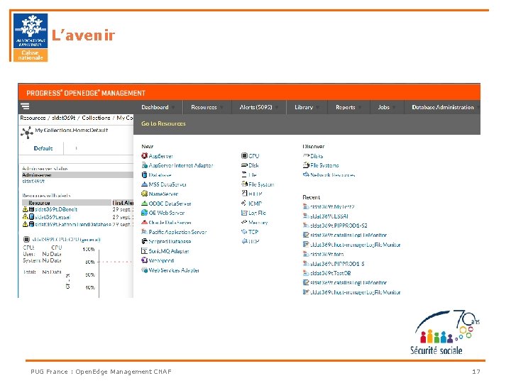 L’avenir PUG France : Open. Edge Management CNAF 17 L’avenir PUG France : Open. Edge Management CNAF 17