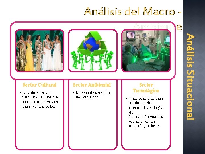 Sector Cultural Sector Ambiental • Anualmente, son unos 67. 500 los que se someten