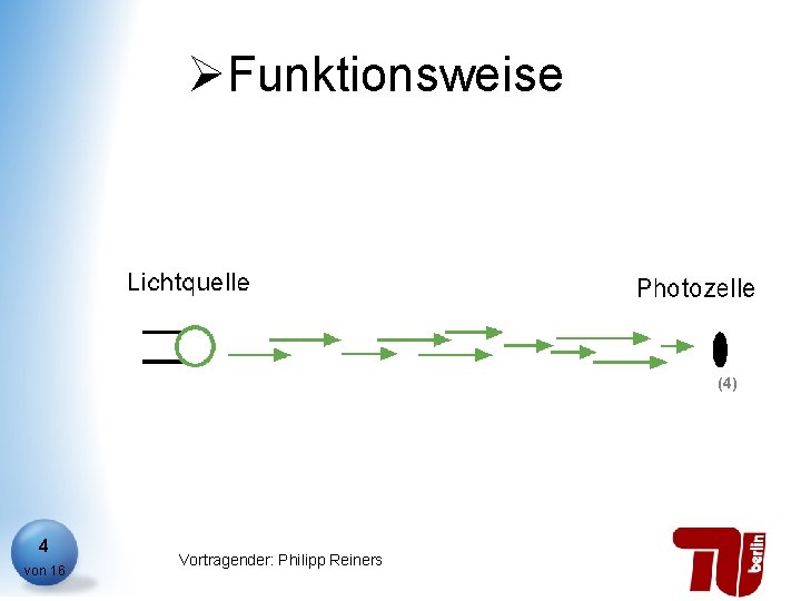 ØFunktionsweise (4) 4 von 16 Vortragender: Philipp Reiners 