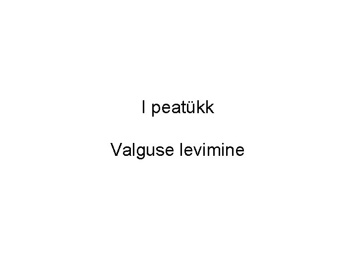 I peatükk Valguse levimine 