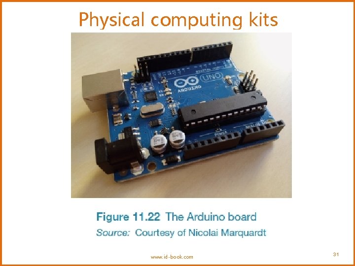 Physical computing kits www. id-book. com 31 Physical computing kits www. id-book. com 31