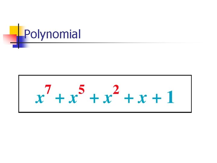 Polynomial 