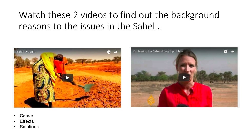 Watch these 2 videos to find out the background reasons to the issues in