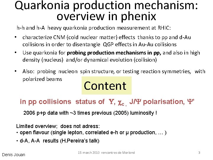 Quarkonia production mechanism: overview in phenix h-h and h-A heavy quarkonia production measurement at