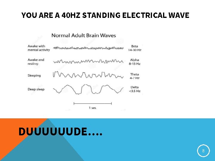 YOU ARE A 40 HZ STANDING ELECTRICAL WAVE DUUUUUUDE…. 8 