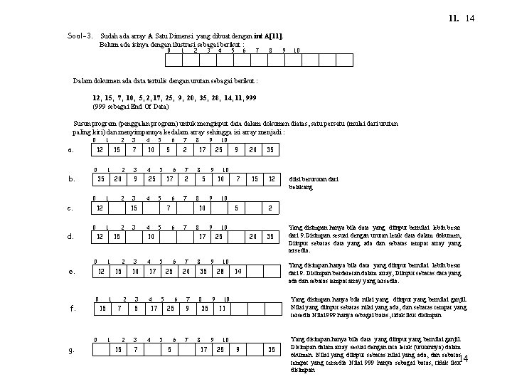 1 2 Contoh1 Sudah ada array A Satu