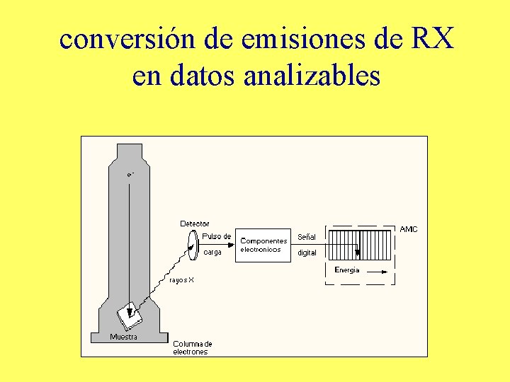 conversión de emisiones de RX en datos analizables 