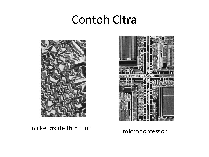 Contoh Citra nickel oxide thin film microporcessor 