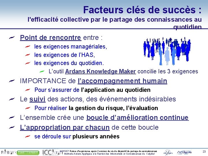 Facteurs clés de succès : l'efficacité collective par le partage des connaissances au quotidien