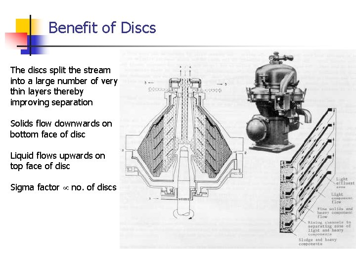 Benefit of Discs The discs split the stream into a large number of very Benefit of Discs The discs split the stream into a large number of very
