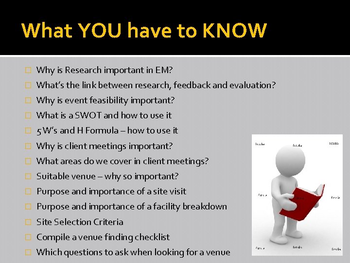 What YOU have to KNOW � Why is Research important in EM? � What’s