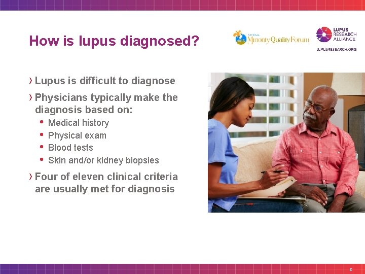 How is lupus diagnosed? › Lupus is difficult to diagnose › Physicians typically make