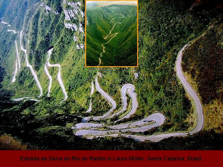 Estrada da Serra do Rio do Rastro in Lauro Müller, Santa Catarina, Brazil. 